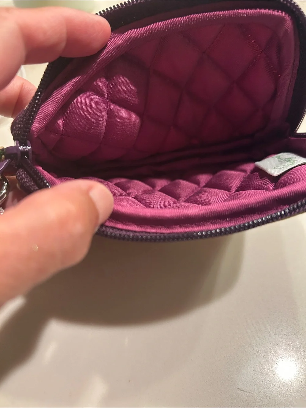 Vera Bradley quilted wristlet